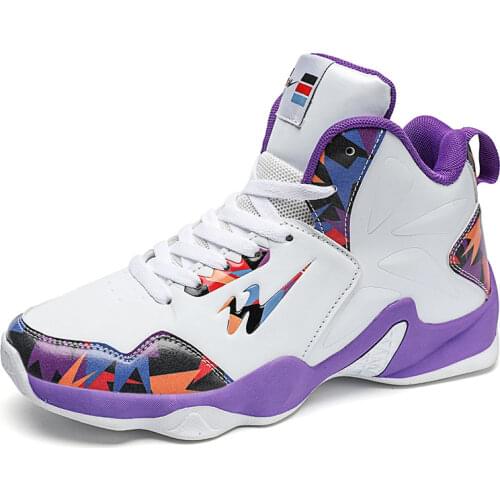 New Arrival High-top Shoes Men Outdoor Sneakers Wear Resistant Cushioning Shoes Breathable Basketball Shoes Unisex