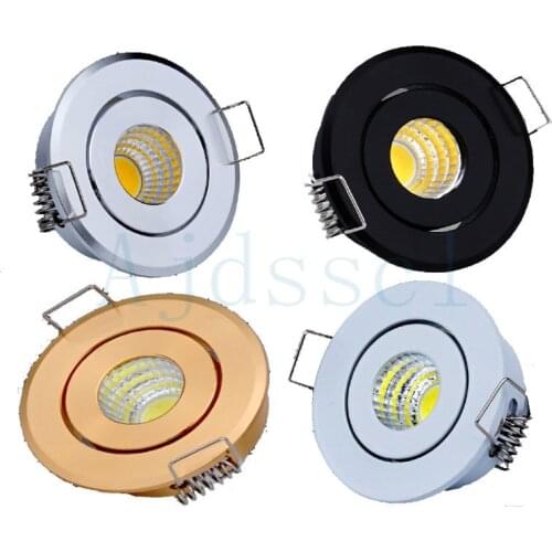 LED downlight Dimmable COB Mini Led Spot 5W AC 85-265V LED Downlight Satin Nickel Miniature Indoor Outdoor Ceiling Spot