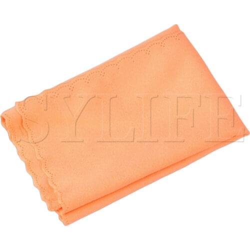 Deluxe Orange Musical Instrument Polishing Cloth For Jade Article Saxophone