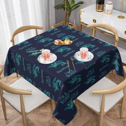 Dragon Tablecloth Wholesale Waterproof Table Cover Outside Print Protection Polyester Table Cloth