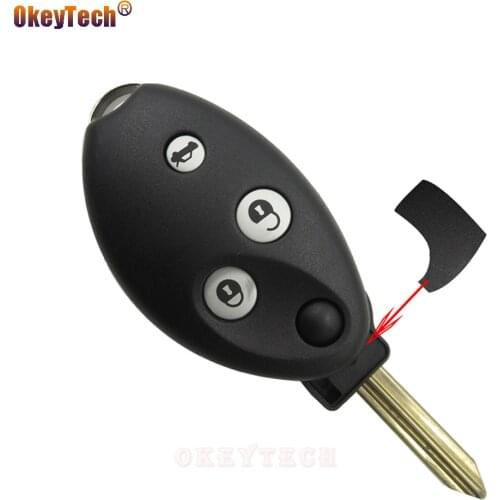 OkeyTech for Citroen Xsara Picasso C8 C4 C5 C3 Berlingo Replacement 3 Button Remote Flip Switchblade Key Shell Case Cover Fob