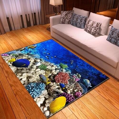 Modern Bedroom Carpet Living Room Sofa Coffee Table Mat Bathroom Anti-Slip Hallway Floor Childrens Large Tatami Printing Rug