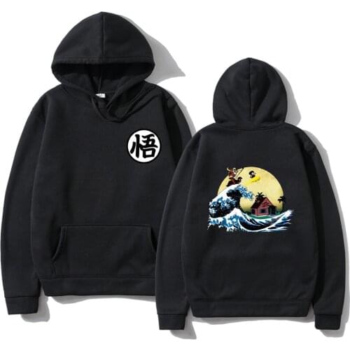 Japanese Hoodies Print Cartoon Turtle Goku Cosplay Hoodie Poleron Hombre Streetwear Sudadera Spring Autumn Hoodie Sweatshirt 3XL