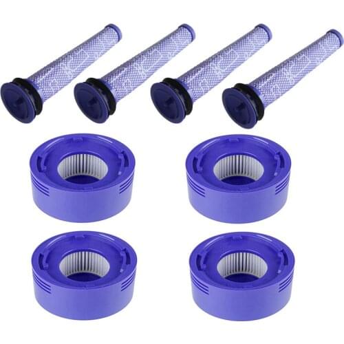 High Quality Pre-Filters and back motor HEPA Post-Filters Replacements For Dyson V8 and V7 Cordless Vacuum Cleaners