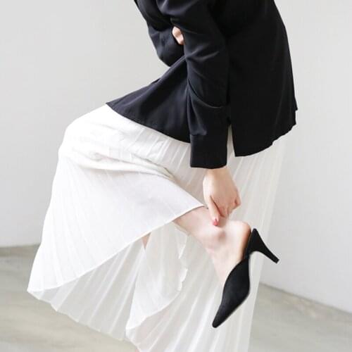 2020 Women Sandals Stiletto HeelFormal Wear Women Pumps Pointed Toe Scrub Slingback Women Shoes Size 33-42 Leopard