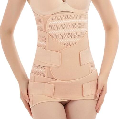 Womens Postpartum Belly/Waist/Pelvis Belt Body Shaper Waist Corset 3in1 E56C