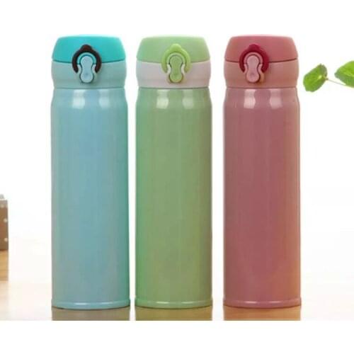 1PC 500ml Thermos cup Coffee Tea Vacuum Flasks Stainless Steel Insulation Cup Water Bottle EKK 3054