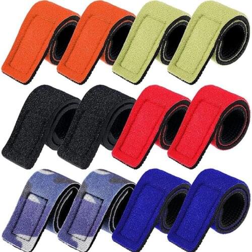 12PCS Fishing Rods Strap Wrap Band Holder Non-slip Fishing Rods Belt Ties Portable Fishing Tackle Tie Outdoor Fishing Tools