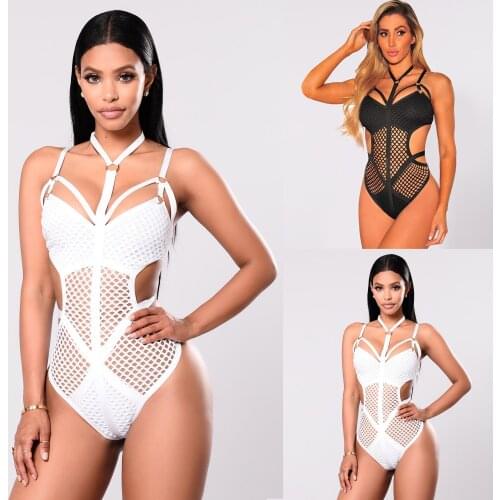 2021 Sexy Hollow out Swimsuit Sexy Women Bikinis Set Swimwear Jumpsuit One Piece Bathing Swimsuit Beachwear Bodysuit biquini