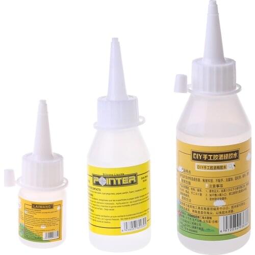 20/50/100ml Liquid Glue Alcohol Adhesive Textile Fabric Stationery Scrapbooking T8DB