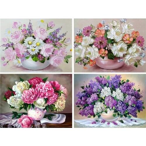 Diamond Painting Diamond embroidery 5d diy full square Vase flower - diamond mosaic diamond paint daimond painting