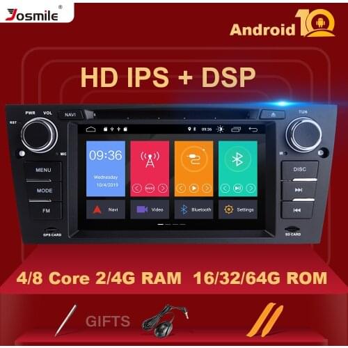 IPS DSP 8 Core 4GB 64G 1 Din Android 10 Car Radio For BMW E90/E91/E92/E93 Multimedia Player Navigation GPS Stereo DVD head Unit