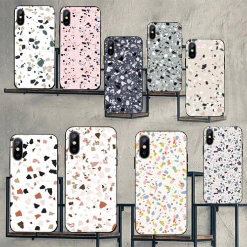 Terrazzo seamless aesthetics art Phone Case for iPhone 11 12 pro XS MAX 8 7 6 6S Plus X 5S SE 2020 mini