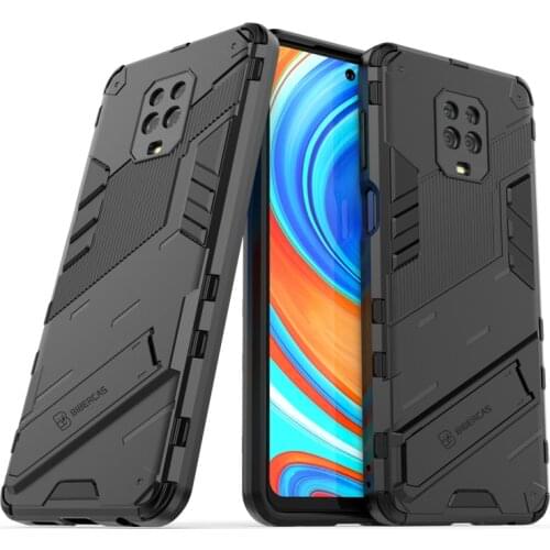 Phone Holder Case For Xiaomi Redmi Note 9S Case Bumper Hard Armor Full Cover For Redmi Note 9 7 9S 9T Case For Redmi Note 9 Pro