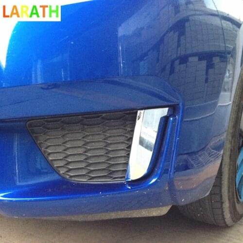For Honda FIT JAZZ 2014 2015 ABS Chrome Front Foglight Side Eyelid Cover Trim Bottom Foglight Car Exterior 2pcs Accessories