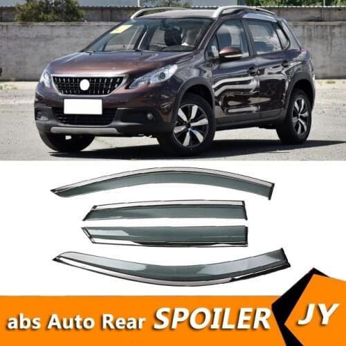 For Peugeot 2008 2018 Window Visor Vent Shades Sun Rain Deflector Guard For Peugeot 2008 Auto Accessories 4PCS/SET