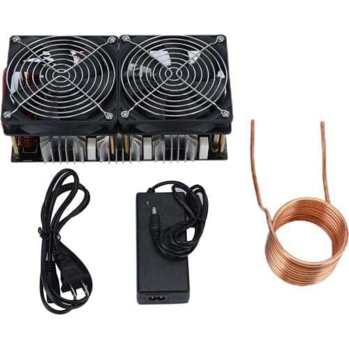 ZVS Induction Heater Driver w/Two Fans Low Voltage Fast Heat Dissipation 50A High Frequency Induction Heating Board Annealing