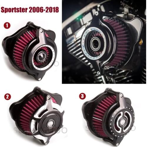 Motorcycle Radial Blunt Air Cleaner intake filter For Harley Sportster air cleaner 1200 883 Forty Eight 2006-2018 Contrast Cut