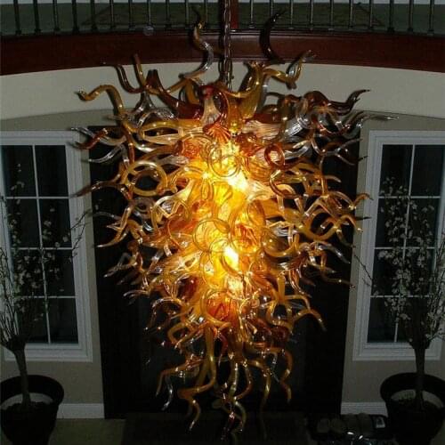 CE Certificate and LED Bulbs Hand Blown Glass Chandelier