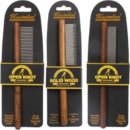 Pet Supplies Manufacturers Comb Combs FRor Cats And Dogs Supplies Solid Wood Combs For Pet Cleaning And Grooming To Flea Combs