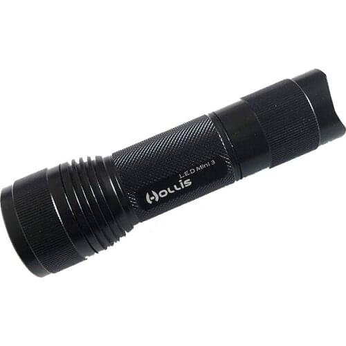Hollis Scuba Diving 500 lumens Mini-3 CREE LED Flashlight Torch Underwater 200-Meter Waterproof Search Night Dive Freediving
