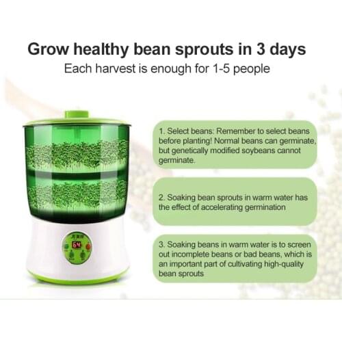Intelligent Bean Sprouts Machine, Large-capacity Bean Sprouts And Green Bean Sprouts Machine (220V~60Hz With Korean Plug)