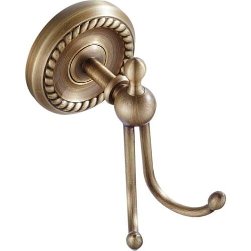 JFBL Hot Antique Bronze Color Brass Wall Hooks & Racks,Clothes Hanger & Metal & Towel & Coat Robe Hook Bathroom Accessories