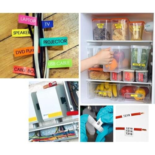 M21-375-499 black ink white 9.5mm width * 4.9m length for BMP21-LAB for BMP21-PLUS