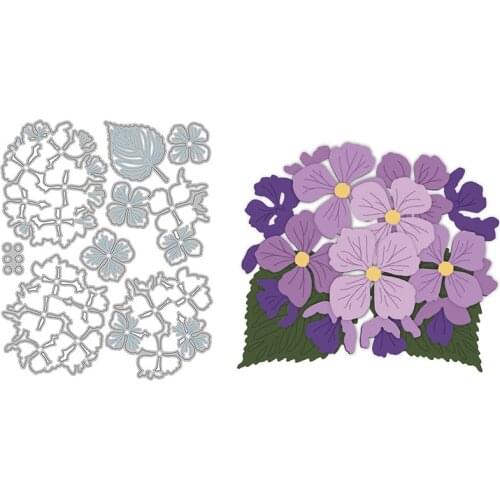 Metal Cutting Dies A Bunch Beautiful Flowers With Green Leaves To Decoration For DIY Scrapbook Photo Album Craft Card 2021 New