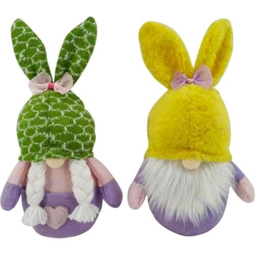 2021 New Easter Bunny Doll Faceless Plush Doll Home Decoration Childrens Holiday Gift Doll Decoration
