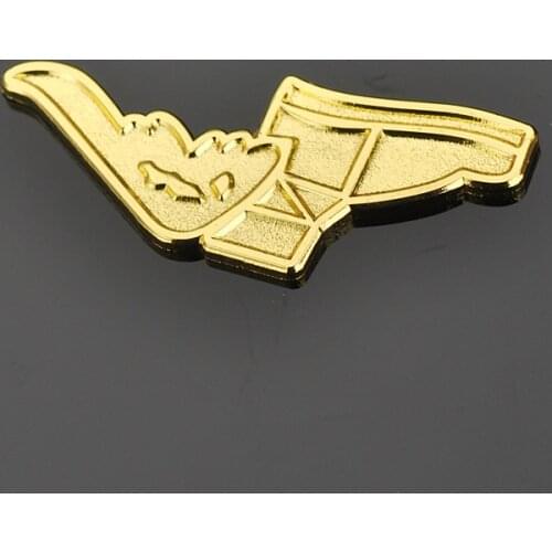 Custom Gold Badge New Style Design Die Casting Plating 3D badges