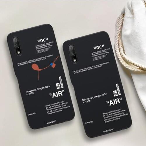 Hot Off Sports Shoes Brand Phone Case for Huawei P Mate 10 20 30 40 Pro Plus Psmart Sneakers ins White Label Black Soft Cover