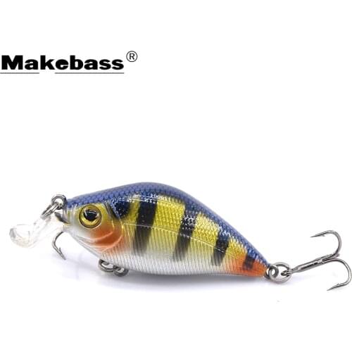 Makebass Crankbait Fishing Lures Bass Artificial Wobbler Hard Baits Shallow Diving Fishing Tackle Trout Perch etc. 2in/0.3oz