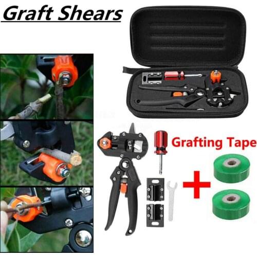Professional Garden Fruit Tree Pruning Shears Scissor Grafting Cutting Tool set with 2x2cm Graft Film Tape pruner Cutting Tool