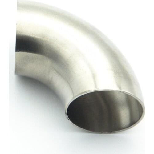 42mm 45mm 48mm 51mm 54mm 57mm 60mm 63mm 70mm 76mm 89mm OD 304 Stainless Steel Sanitary Weld Elbow Pipe Fitting For Homebrew
