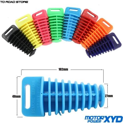 Silicone Motorcycle Silencer Wash Pipe Protector Wash Waterproof Plug For Most 2-Stroke/4-Stroke Motorcycle and ATV QUAD