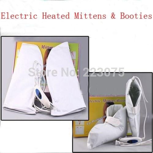 Special Offer Rushed Professional Electric Heated Mittens & Booties pinetok for Manicure&pedicure Treatment