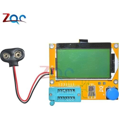 M328 LCR-T4 Mega328 Meter LCR Transistor Tester Diode Triode Capacitance ESR Meter MOS PNP NPN 12864 LCD Display Module