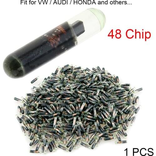 Blank ID48 Glass Chip Car Key Transponder Chip Replacement Fit for VW AUDI HONDA Car Vehicle Automobile SUV