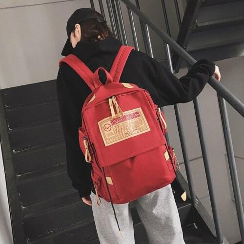 Womens 16" Laptop Canvas Backpacks School Bags For Teenage Girls Satchel Ladies Rucksack Student Bag Anti Theft Travel Bags 2019