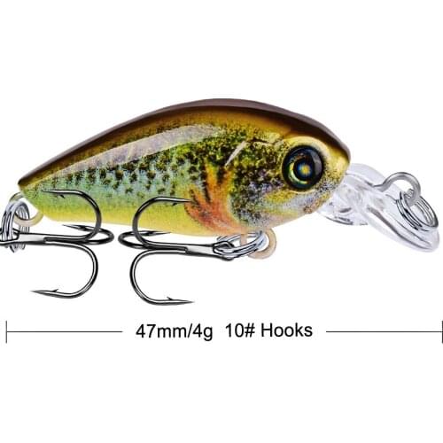 4g 47MM Hard Baits Crankbait Fishing Lure peche carnassiers приманки на щуку crankbait