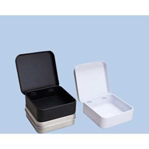 12 Pcs/Lot Student/Office Storage Box Home Mini Tin Box Empty Case Tea Container Cans Tea Box Seal Food Jar 7*7*2.3cm