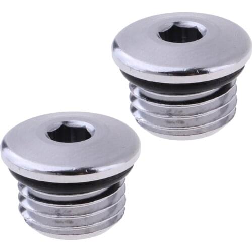 2pcs Diving Regulator Port Plug(7/16) LP Adjustment Screw Leak-Proof