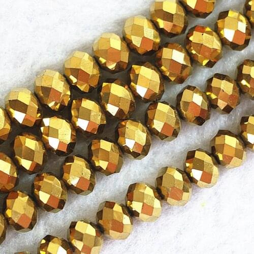 4*6mm mix-colored faceted rondelle abacus crystal glass loose spacers 98pcs/strand wholesale price accessories beads B670