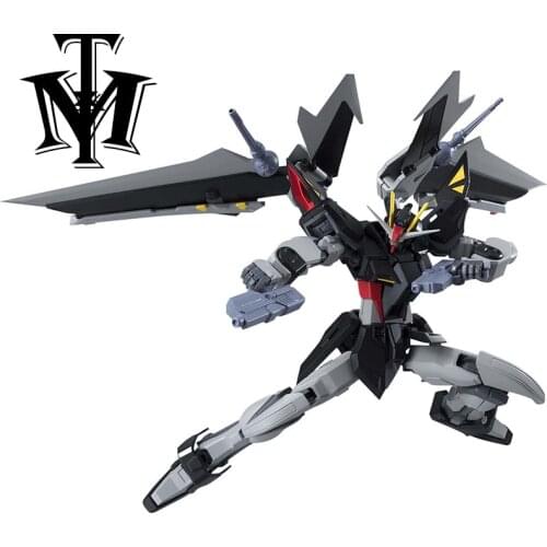 Anime Gaogao HG 1/144 GAT-X105E+AQM/E-X09S Strike Noir Gundan Model Hot Kids Toy Action Figure Assembled Robot Doll Puzzle Gift