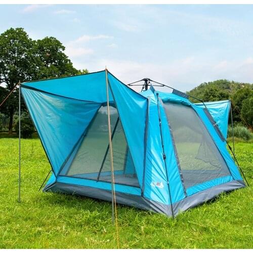 BSWolf Outdoor Camping Quick Opening Automatic Tent Family Picnic Park Play Rainproof And Sunscreen 3-4 People Tent