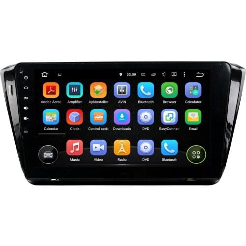 KLYDE 10.1" PX6 Android 9.0 Car Multimedia Player For SKODA Superb 2015-2019 Canbus 1 Din Car Audio 6 Core Radio 4G+64G Stereo