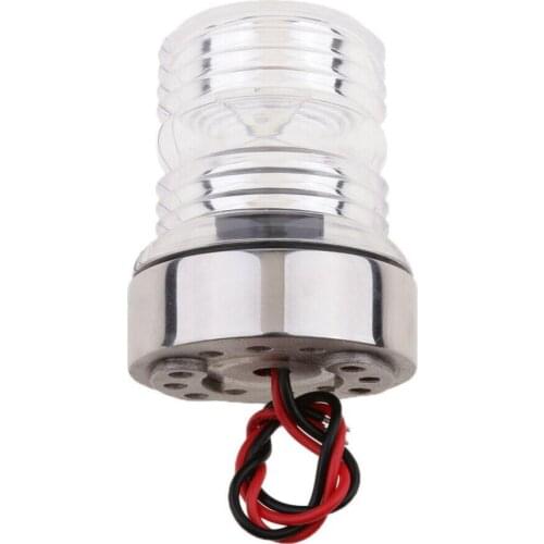 Boat Yacht White Stainless All Round 360 Degree 12V Navigation Light