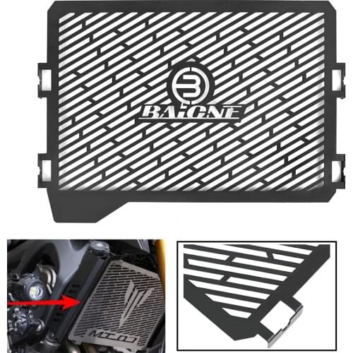 For YAMAHA MT07 MT-07 MT 07 2014 -2019 Stainless Steel Radiator Grille Grill Cover Guard Protector Tracer 700 GT FZ-07 XSR700