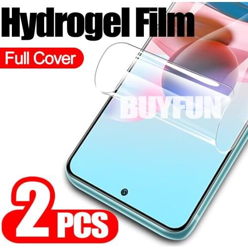 2 Pieces Hydrogel Film For Xiaomi Redmi Note 10 Note10 Pro Max 10s 9 Protective Film redmy note10pro 10pro safety film not glass